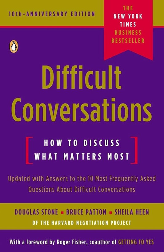 Difficult Conversations: How to Discuss What Matters Most cover image